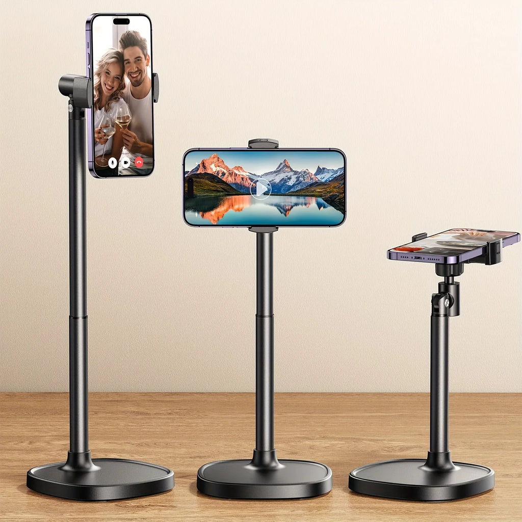 1pc Adjustable Desktop Phone Holder, Live Broadcast Stand for Smartphone, Mobile Bracket for Telefoon Statief Phone Accessories